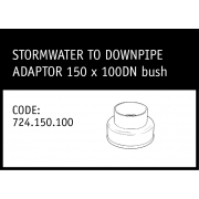Marley Solvent Joint Stormwater to Downpipe Adapter 150 x 100DN - 724.150.100 (bush)